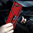 Silicone Matte Finish and Plastic Back Cover Case with Magnetic Finger Ring Stand MQ3 for Samsung Galaxy M01 Core