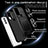 Silicone Matte Finish and Plastic Back Cover Case with Magnetic Finger Ring Stand MQ6 for Motorola Moto G Power (2022)