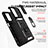 Silicone Matte Finish and Plastic Back Cover Case with Magnetic Finger Ring Stand MQ6 for Samsung Galaxy A23 5G