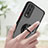 Silicone Matte Finish and Plastic Back Cover Case with Magnetic Finger Ring Stand QW2 for Vivo Y12s
