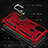 Silicone Matte Finish and Plastic Back Cover Case with Magnetic Finger Ring Stand QW3 for Samsung Galaxy M21