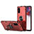 Silicone Matte Finish and Plastic Back Cover Case with Magnetic Finger Ring Stand R01 for Samsung Galaxy S20