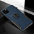 Silicone Matte Finish and Plastic Back Cover Case with Magnetic Finger Ring Stand R02 for Apple iPhone 11 Pro