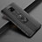 Silicone Matte Finish and Plastic Back Cover Case with Magnetic Finger Ring Stand R03 for Huawei Mate 20 X 5G