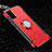 Silicone Matte Finish and Plastic Back Cover Case with Magnetic Finger Ring Stand R03 for Samsung Galaxy S20 Plus 5G