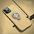 Silicone Matte Finish and Plastic Back Cover Case with Magnetic Finger Ring Stand R04 for Apple iPhone 11 Pro Gold