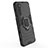 Silicone Matte Finish and Plastic Back Cover Case with Magnetic Finger Ring Stand S01 for OnePlus Nord