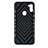 Silicone Matte Finish and Plastic Back Cover Case with Magnetic Finger Ring Stand S02 for Samsung Galaxy A11