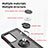 Silicone Matte Finish and Plastic Back Cover Case with Magnetic Finger Ring Stand S04 for Motorola Moto Edge 20 Pro 5G