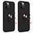 Silicone Matte Finish and Plastic Back Cover Case with Magnetic Finger Ring Stand S06 for Apple iPhone 12 Pro Max