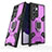 Silicone Matte Finish and Plastic Back Cover Case with Magnetic Finger Ring Stand S07 for Samsung Galaxy S21 Ultra 5G