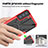 Silicone Matte Finish and Plastic Back Cover Case with Magnetic Finger Ring Stand T09 for Samsung Galaxy S22 Plus 5G