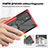 Silicone Matte Finish and Plastic Back Cover Case with Magnetic Finger Ring Stand T09 for Samsung Galaxy S22 Ultra 5G