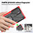 Silicone Matte Finish and Plastic Back Cover Case with Magnetic Finger Ring Stand T09 for Samsung Galaxy S23 Ultra 5G