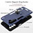 Silicone Matte Finish and Plastic Back Cover Case with Magnetic Finger Ring Stand Y01B for Samsung Galaxy A04s