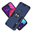 Silicone Matte Finish and Plastic Back Cover Case with Magnetic Finger Ring Stand Y01B for Samsung Galaxy A30S