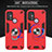 Silicone Matte Finish and Plastic Back Cover Case with Magnetic Finger Ring Stand YB1 for Motorola Moto G10