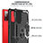 Silicone Matte Finish and Plastic Back Cover Case with Magnetic Finger Ring Stand YF1 for Samsung Galaxy S20 FE (2022) 5G