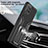 Silicone Matte Finish and Plastic Back Cover Case with Magnetic Finger Ring Stand ZL1 for Samsung Galaxy A42 5G