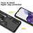 Silicone Matte Finish and Plastic Back Cover Case with Magnetic Finger Ring Stand ZL1 for Samsung Galaxy S20 5G