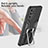 Silicone Matte Finish and Plastic Back Cover Case with Magnetic Finger Ring Stand ZL1 for Samsung Galaxy S20 Plus 5G