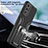 Silicone Matte Finish and Plastic Back Cover Case with Magnetic Finger Ring Stand ZL1 for Samsung Galaxy S20 Plus 5G