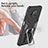 Silicone Matte Finish and Plastic Back Cover Case with Magnetic Finger Ring Stand ZL1 for Xiaomi Mi 10T Lite 5G