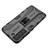 Silicone Matte Finish and Plastic Back Cover Case with Magnetic Stand A01 for Samsung Galaxy S21 FE 5G