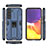 Silicone Matte Finish and Plastic Back Cover Case with Magnetic Stand A02 for Samsung Galaxy S21 FE 5G