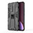 Silicone Matte Finish and Plastic Back Cover Case with Magnetic Stand A02 for Xiaomi Mi 12 5G