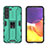 Silicone Matte Finish and Plastic Back Cover Case with Magnetic Stand A03 for Samsung Galaxy S23 5G