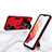 Silicone Matte Finish and Plastic Back Cover Case with Magnetic Stand A04 for Samsung Galaxy S22 Plus 5G