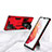 Silicone Matte Finish and Plastic Back Cover Case with Magnetic Stand A04 for Samsung Galaxy S23 Ultra 5G