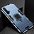Silicone Matte Finish and Plastic Back Cover Case with Magnetic Stand for Realme X3 SuperZoom