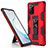 Silicone Matte Finish and Plastic Back Cover Case with Magnetic Stand for Samsung Galaxy Note 20 5G
