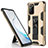 Silicone Matte Finish and Plastic Back Cover Case with Magnetic Stand for Samsung Galaxy Note 20 5G
