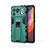 Silicone Matte Finish and Plastic Back Cover Case with Magnetic Stand for Xiaomi Mi 11 Ultra 5G