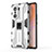 Silicone Matte Finish and Plastic Back Cover Case with Magnetic Stand KC1 for Huawei Honor 60 Pro 5G