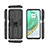 Silicone Matte Finish and Plastic Back Cover Case with Magnetic Stand KC1 for Xiaomi Mi 10T 5G