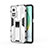 Silicone Matte Finish and Plastic Back Cover Case with Magnetic Stand KC1 for Xiaomi Mi 10T Pro 5G