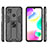 Silicone Matte Finish and Plastic Back Cover Case with Magnetic Stand KC1 for Xiaomi Redmi 9C