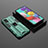 Silicone Matte Finish and Plastic Back Cover Case with Magnetic Stand KC2 for Samsung Galaxy M40S