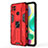Silicone Matte Finish and Plastic Back Cover Case with Magnetic Stand KC2 for Xiaomi Redmi 10A 4G