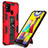 Silicone Matte Finish and Plastic Back Cover Case with Magnetic Stand MQ1 for Samsung Galaxy M21s