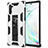 Silicone Matte Finish and Plastic Back Cover Case with Magnetic Stand MQ1 for Samsung Galaxy Note 10 5G