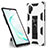 Silicone Matte Finish and Plastic Back Cover Case with Magnetic Stand MQ1 for Samsung Galaxy Note 10 Plus 5G