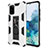 Silicone Matte Finish and Plastic Back Cover Case with Magnetic Stand MQ1 for Samsung Galaxy S20 Plus 5G