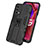 Silicone Matte Finish and Plastic Back Cover Case with Magnetic Stand T02 for OnePlus Nord N200 5G