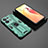 Silicone Matte Finish and Plastic Back Cover Case with Magnetic Stand T02 for Oppo Reno8 Pro 5G