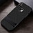 Silicone Matte Finish and Plastic Back Cover Case with Stand A01 for Apple iPhone Xs Max Black